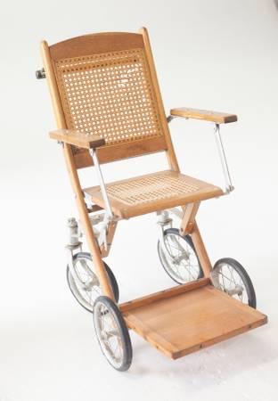 Antique Wood Wheelchair - Culver City, Los Angeles, California