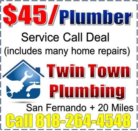 Plumbing Service, $45 Plumber, Si Habla Espanol - Los Angeles
