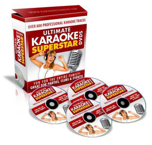 Karaoke Star DVDs 4 Disc Music Song Set - Los Angeles