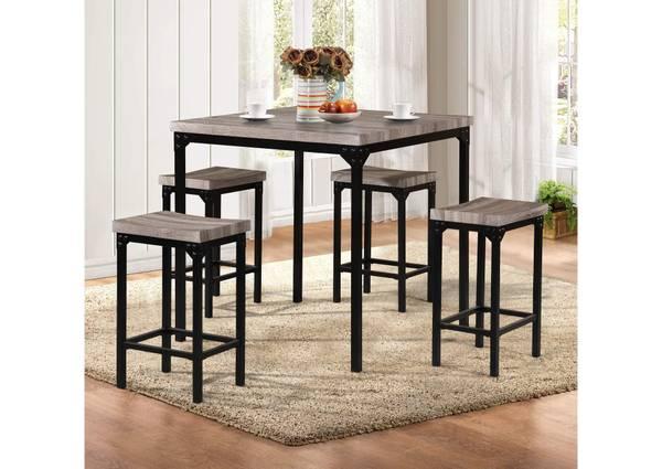 NEW 5 piece counter height dining room set $300 - Los Angeles