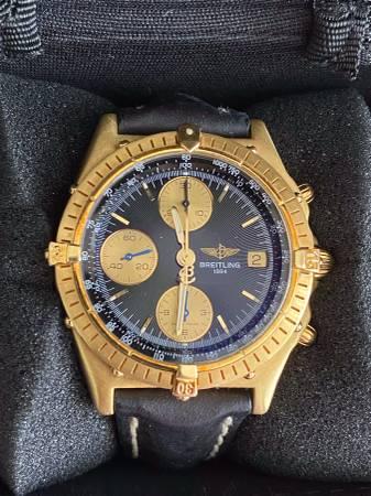 Vintage 18K Gold Breitling Chronomat Chronograph - Los Angeles