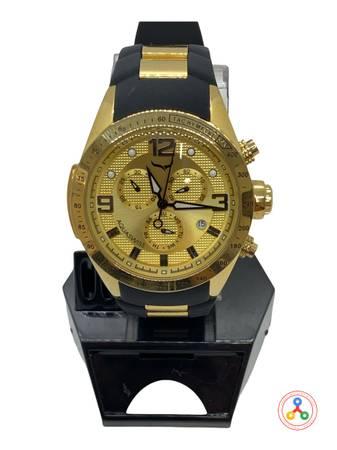 Aquaswiss Trax 6H Black and Gold Stainless Steel Mens Watch - Los Angeles