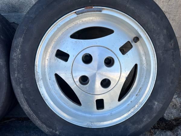 TRX Ford Mustang foxbody metric sized wheels old tires 4 on 108mm - Los Angeles