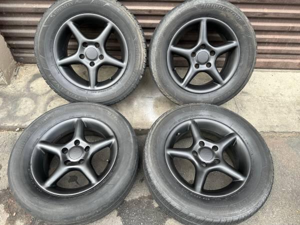 Eagle alloy 15 inch rims and old tires 5 on 4.5 lugs - Los Angeles